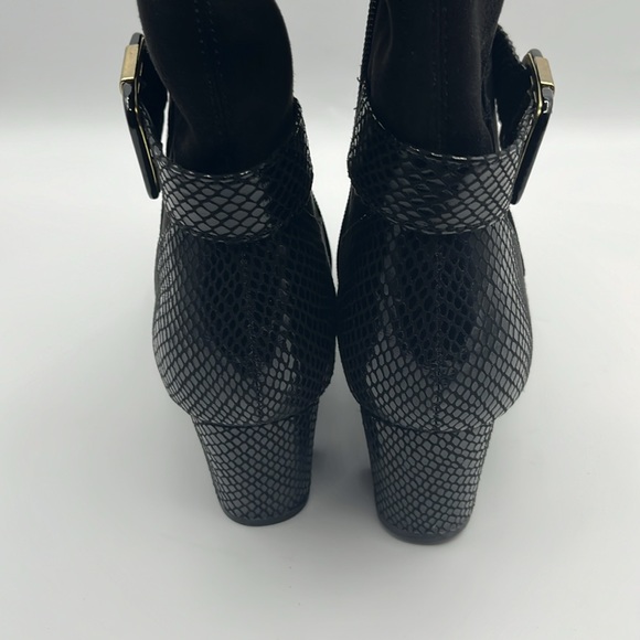 Karen Scott Womens Isabell Faux Leather Embossed Knee-High Boots - Picture 6 of 8